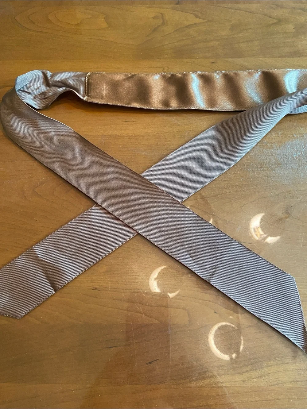 Bohemian Style Tie Belt. Goldish Tan Color. Center Flower adda Whimsy. M